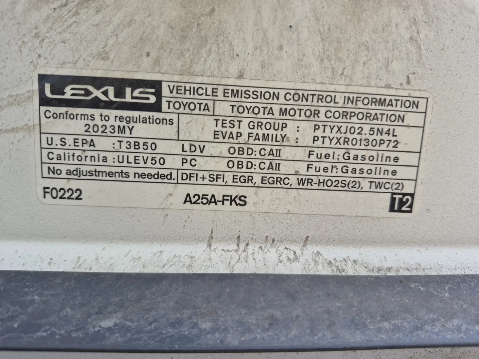 Emission Sticker Photo