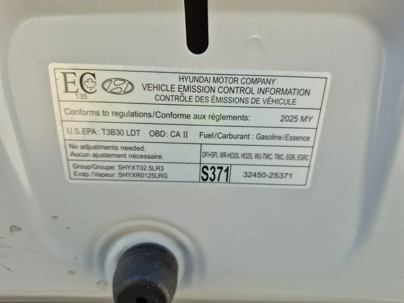 Emission Sticker Photo