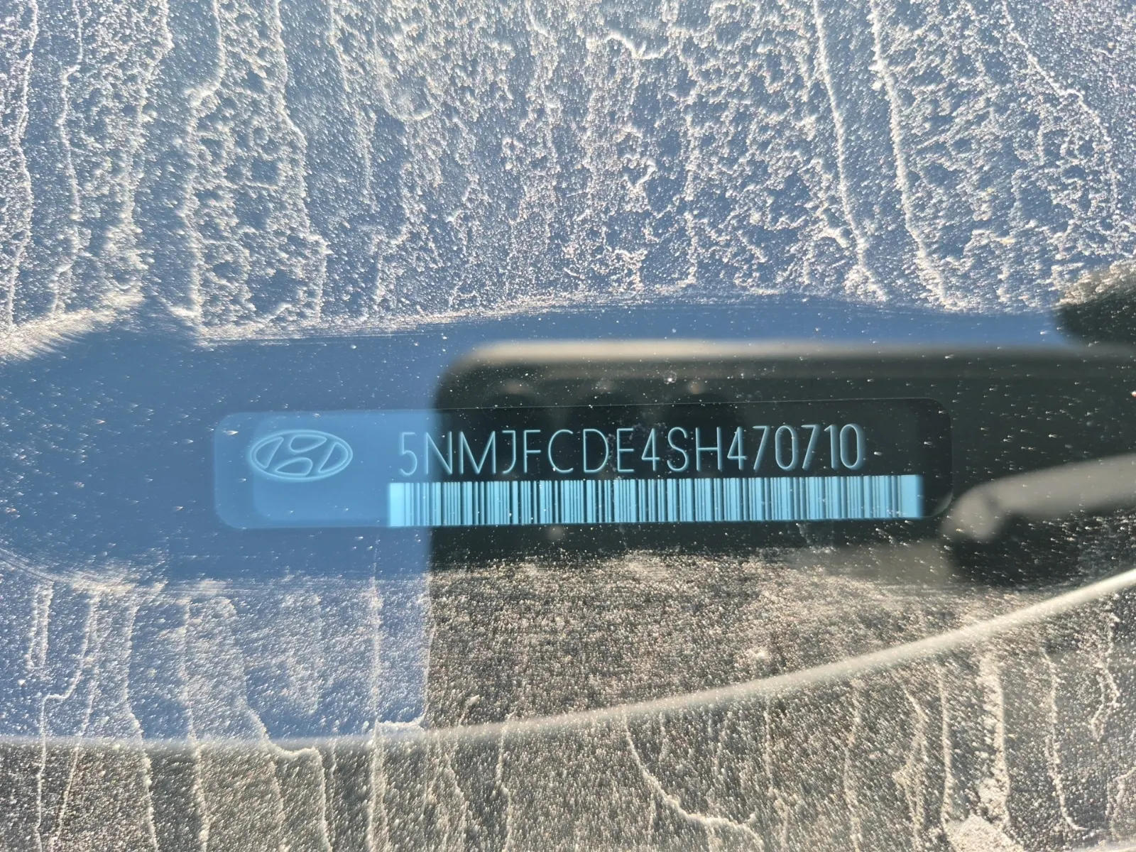 Dash VIN Plate Photo