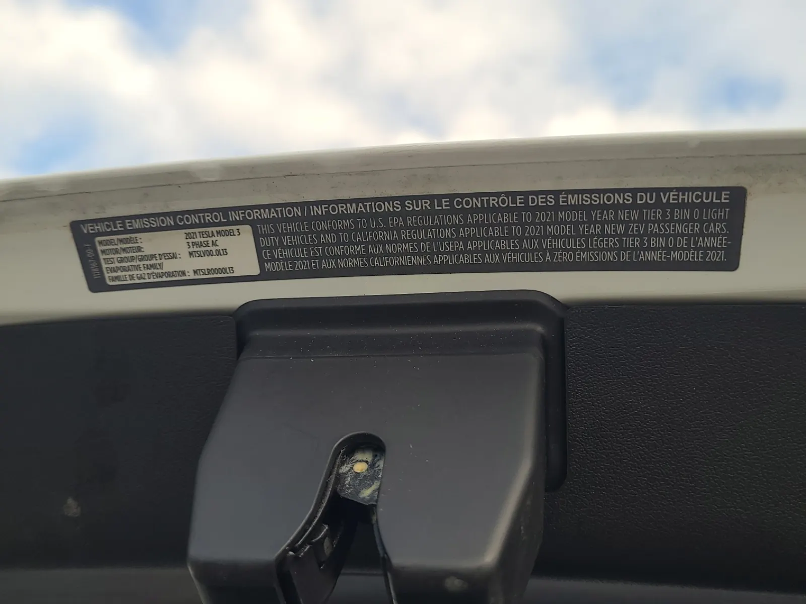 Emission Sticker Photo
