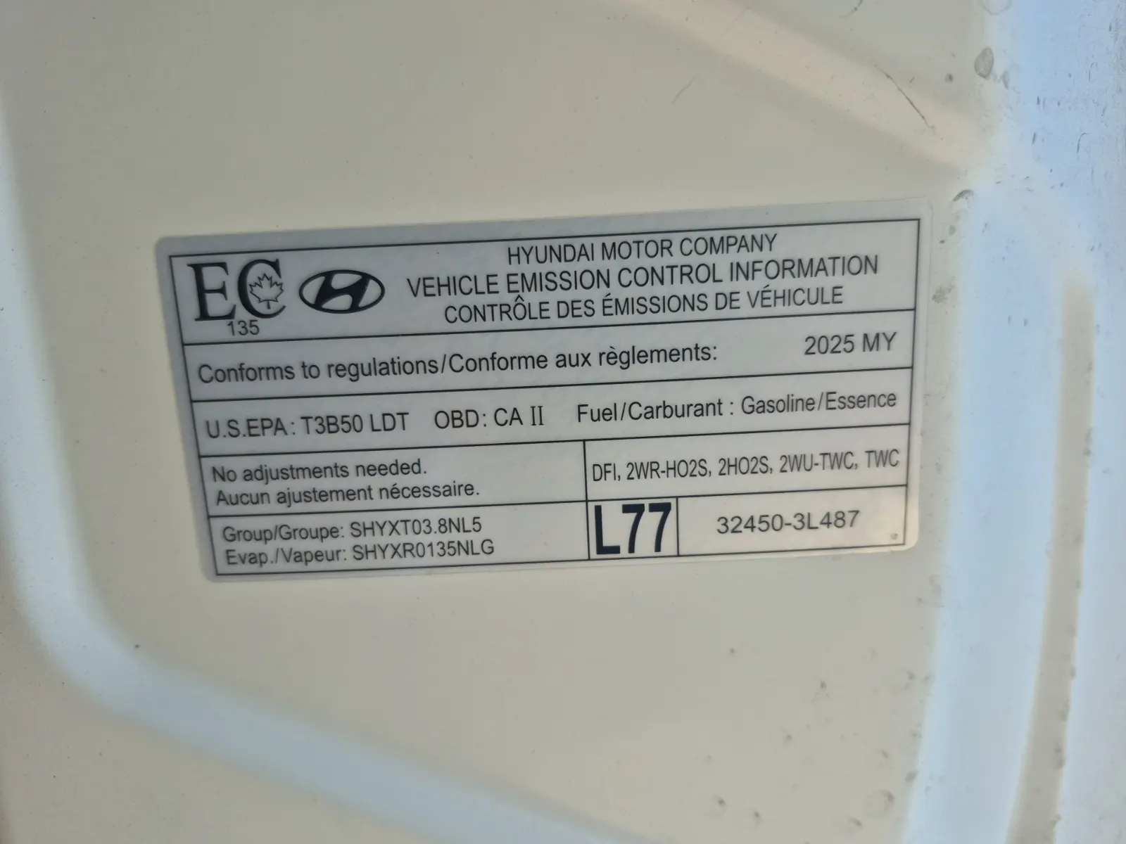 Emission Sticker Photo