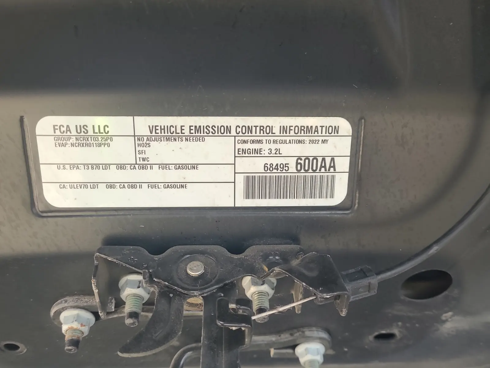 Emission Sticker Photo