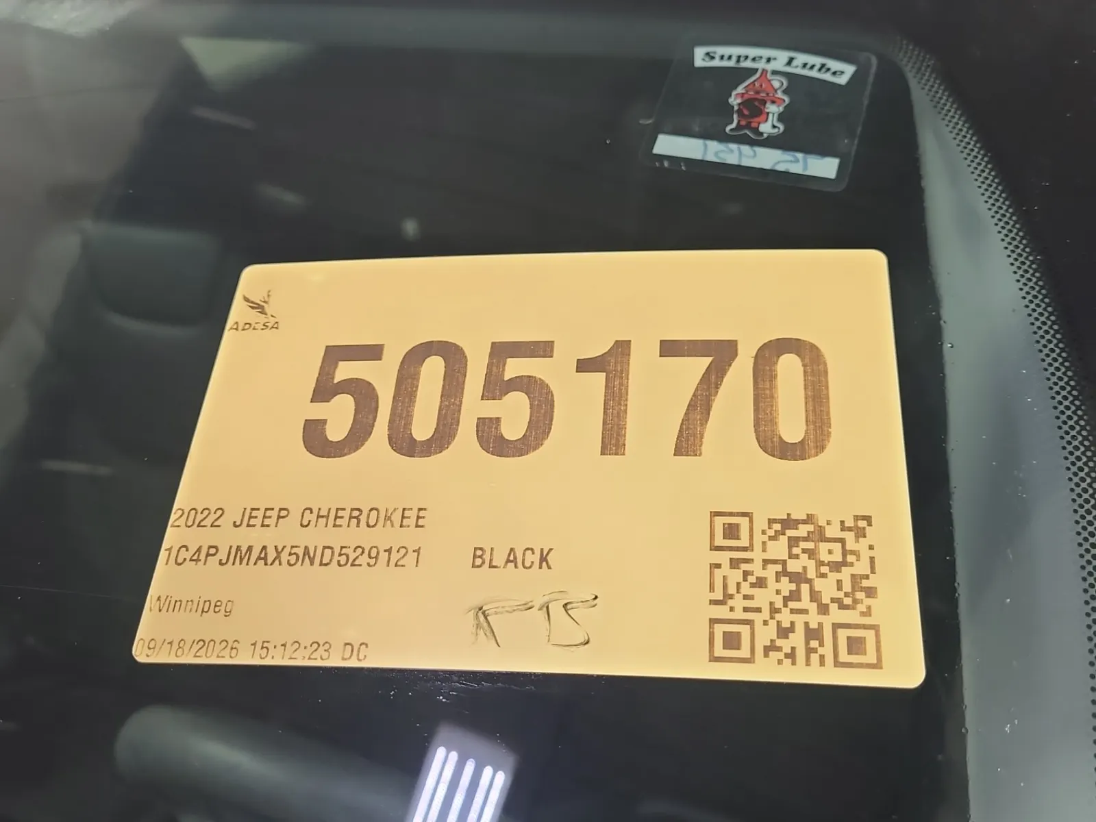 Inventory Label Photo