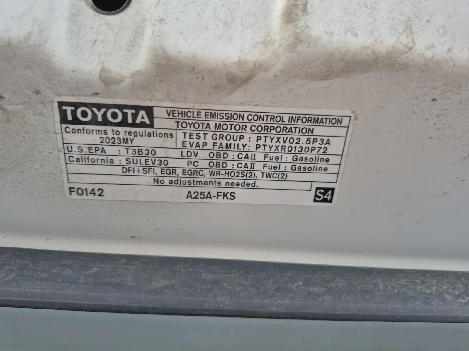 Emission Sticker Photo