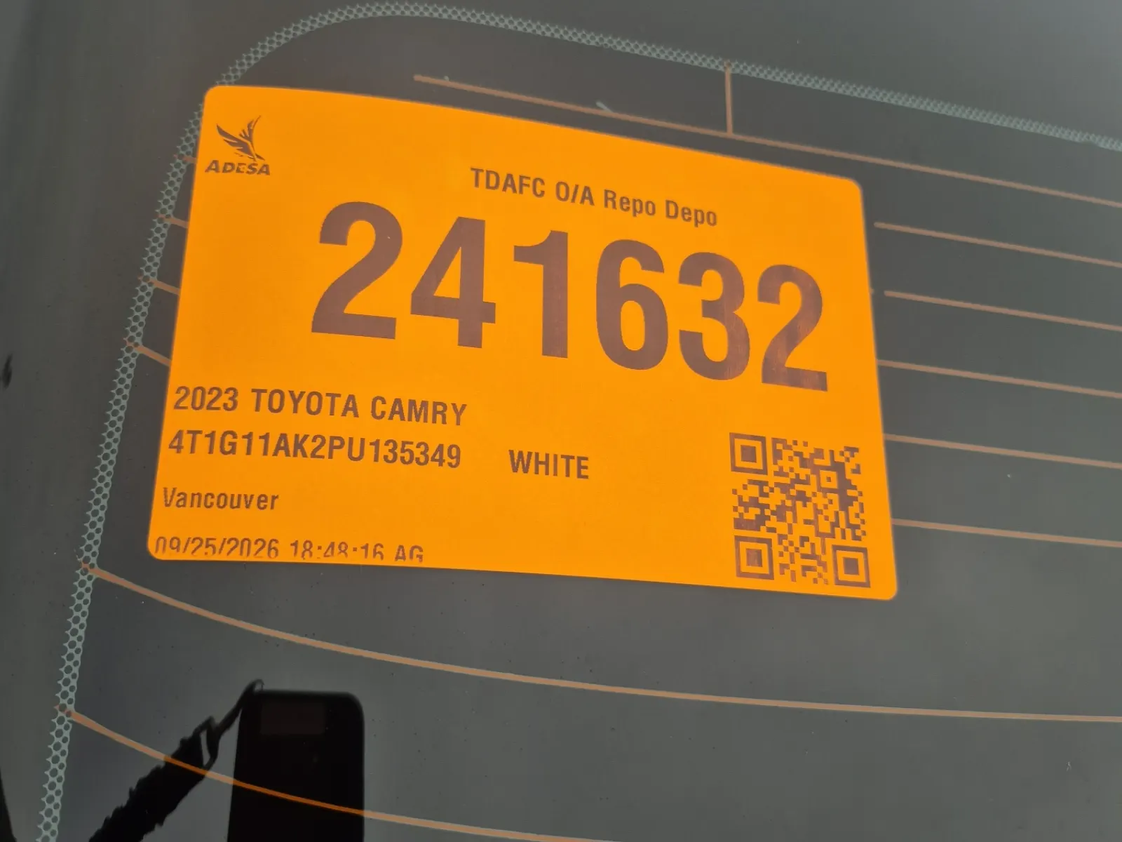 Inventory Label Photo