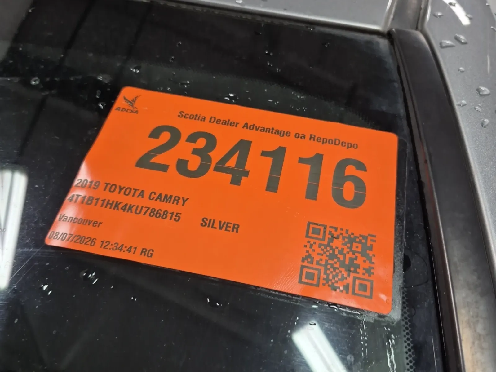 Inventory Label Photo