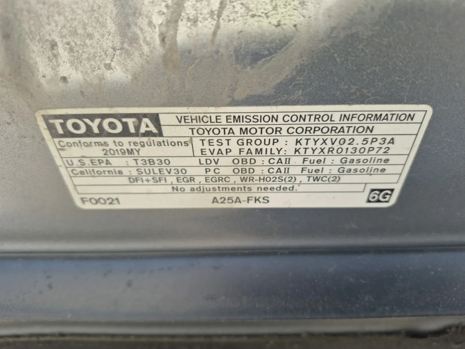 Emission Sticker Photo