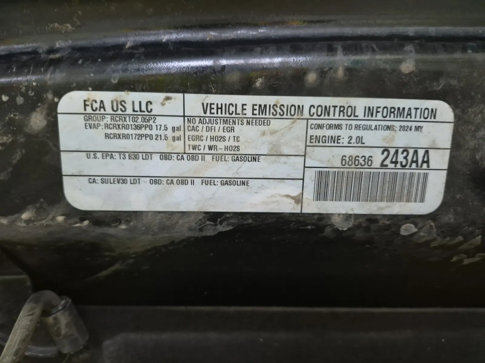 Emission Sticker Photo