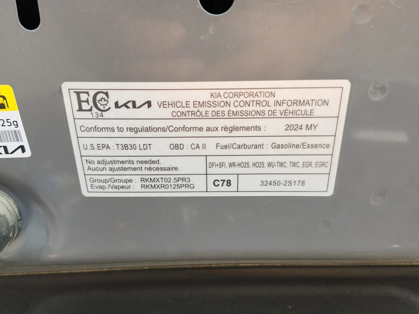 Emission Sticker Photo