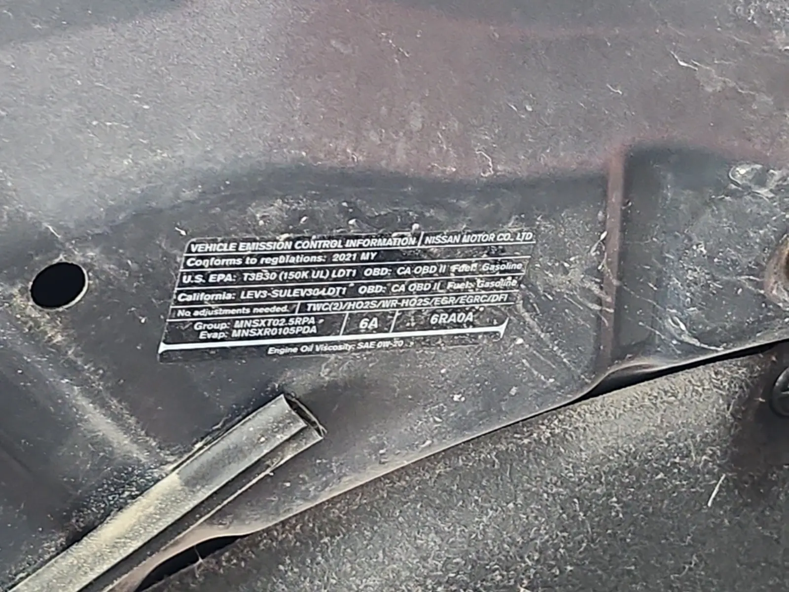 Emission Sticker Photo
