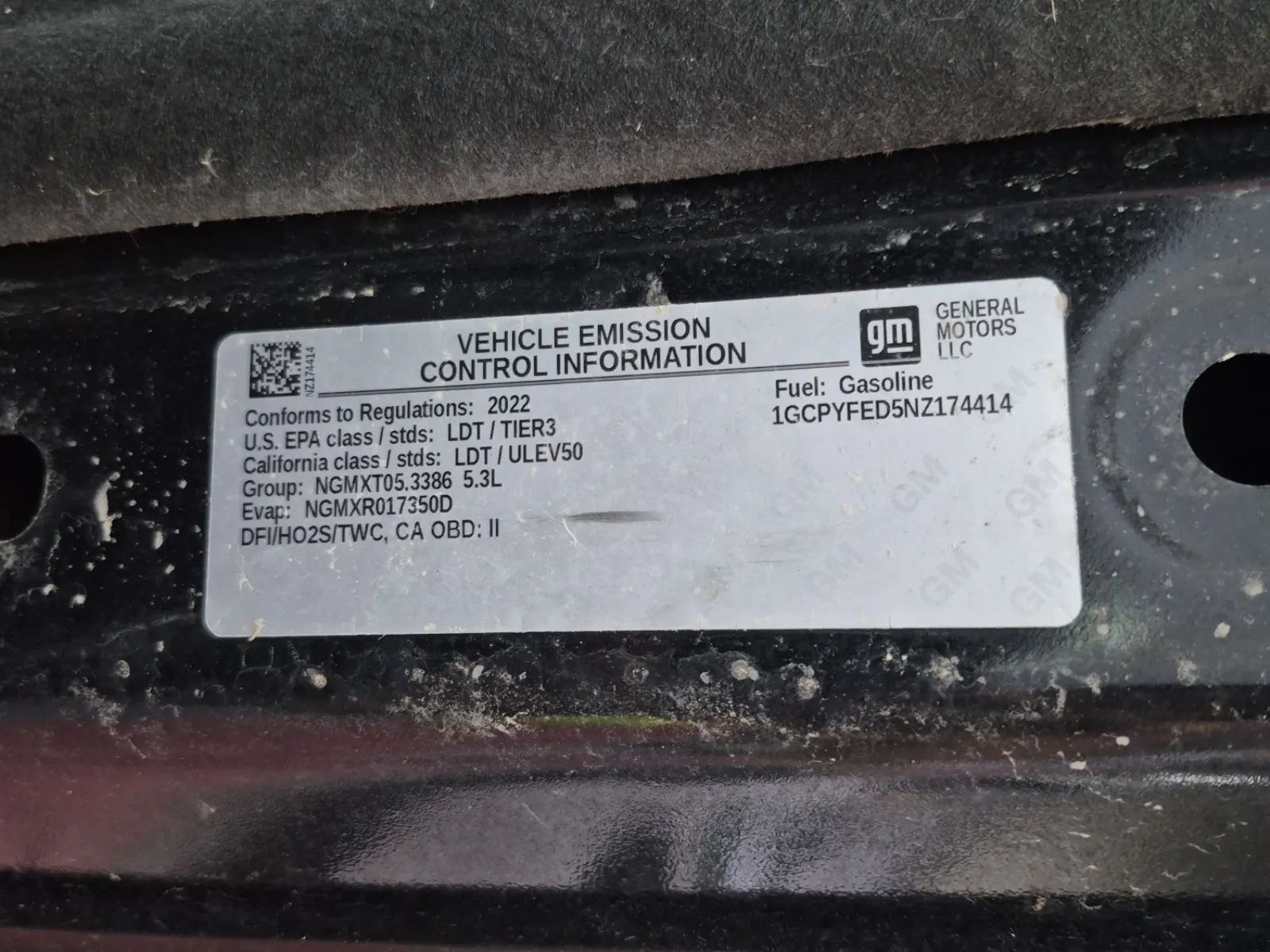 Emission Sticker Photo
