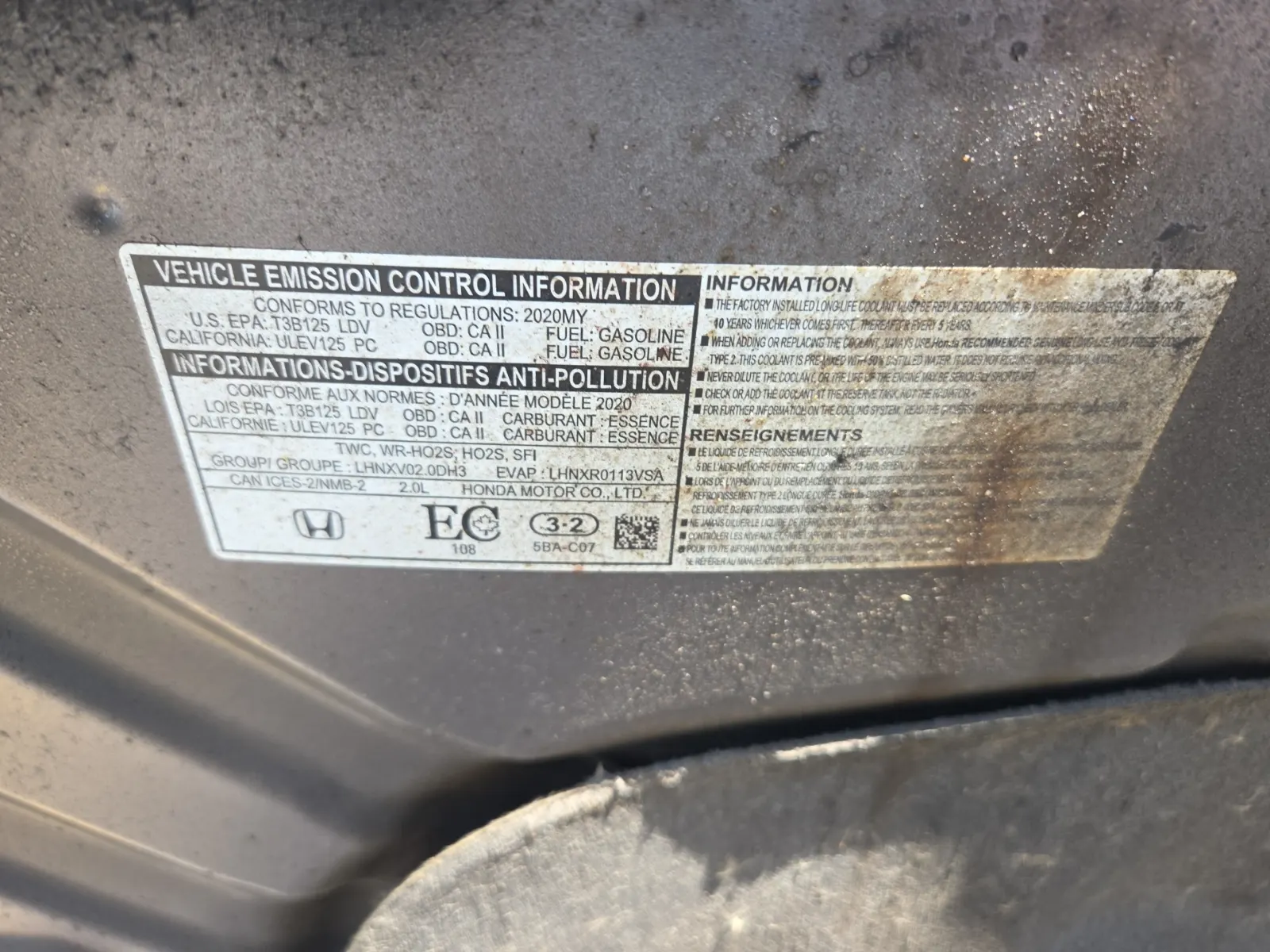 Emission Sticker Photo