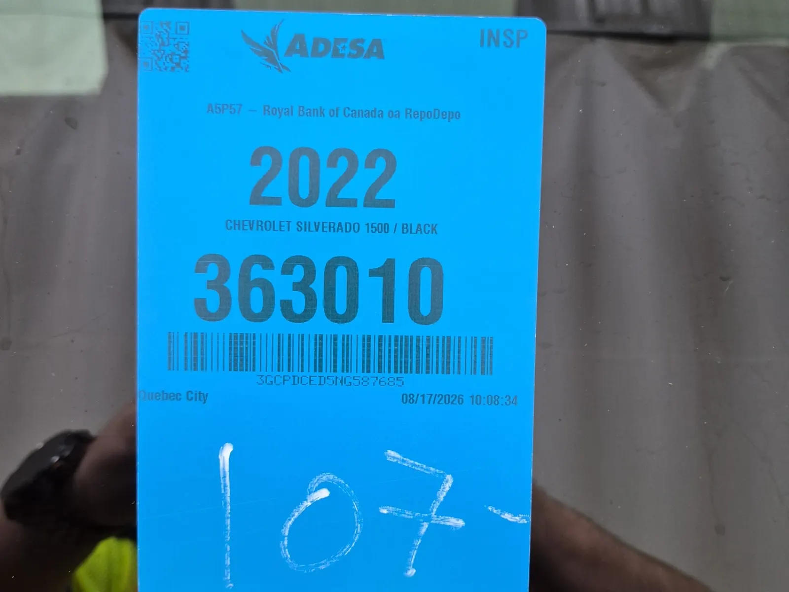 Inventory Label Photo