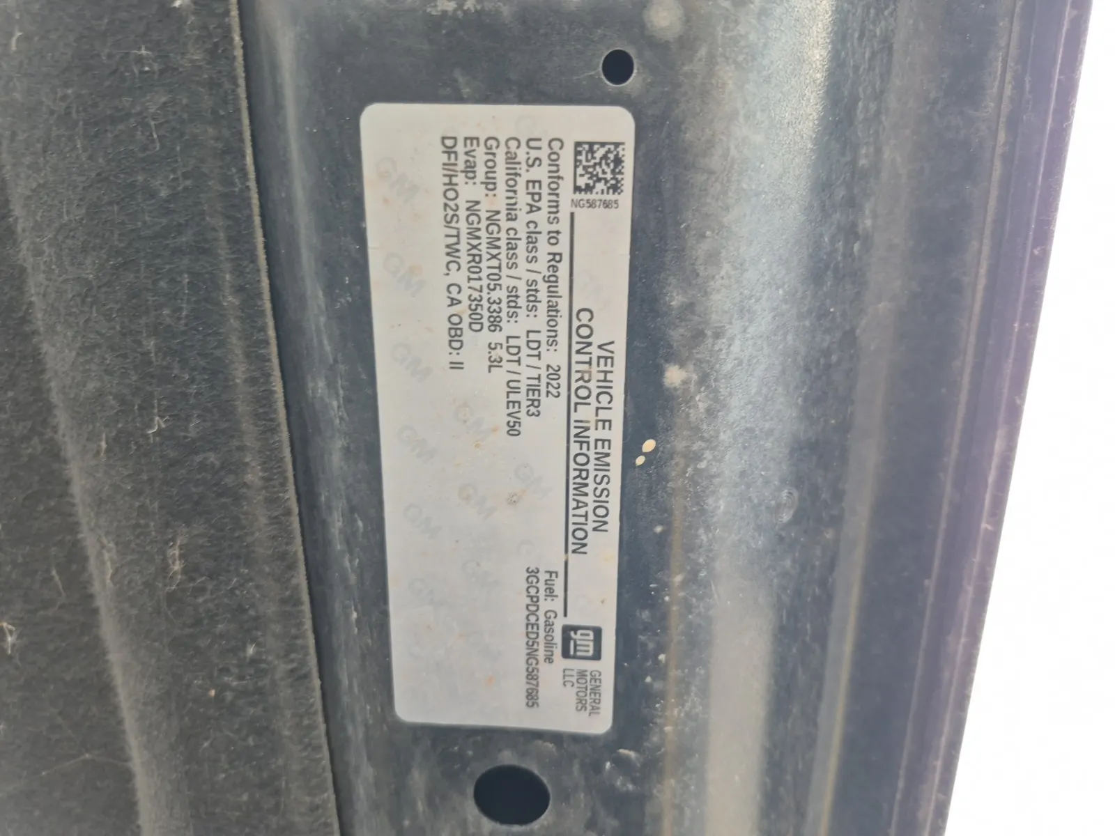 Emission Sticker Photo
