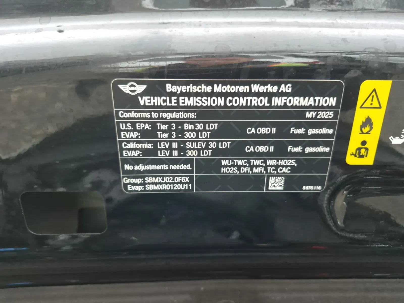 Emission Sticker Photo