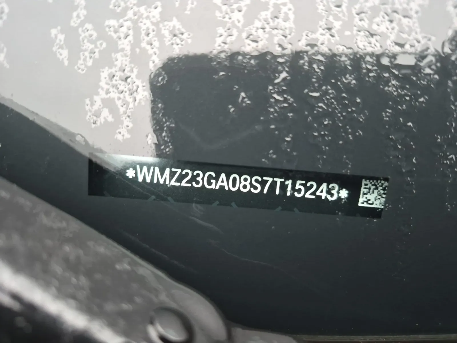 Dash VIN Plate Photo