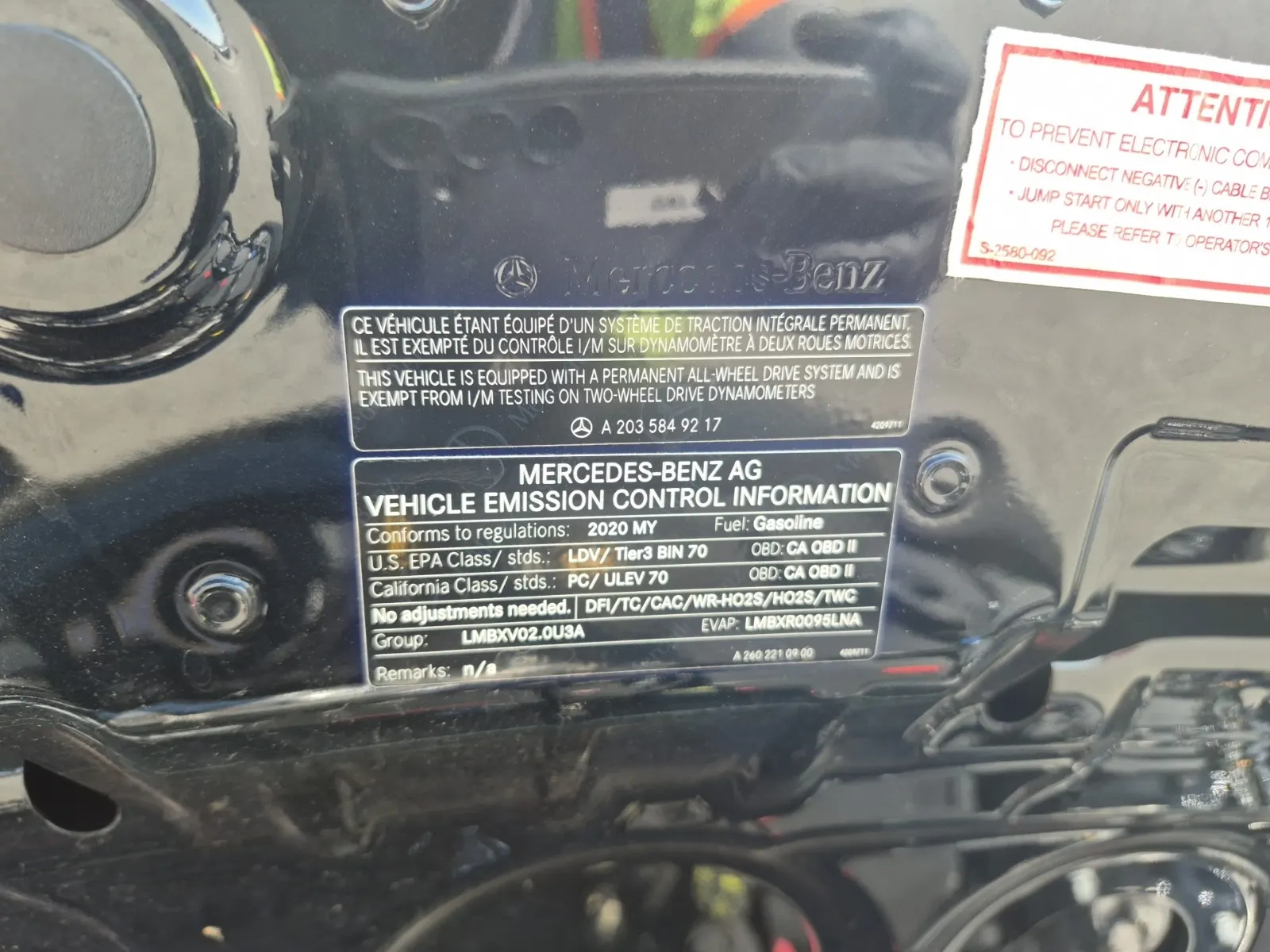 Emission Sticker Photo