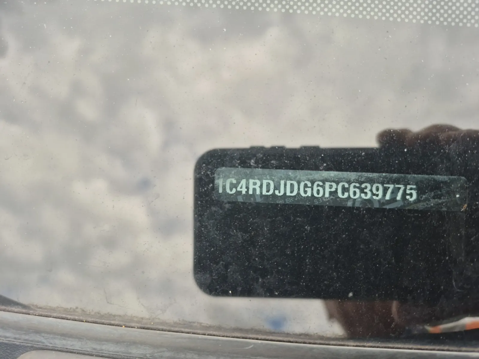 Dash VIN Plate Photo