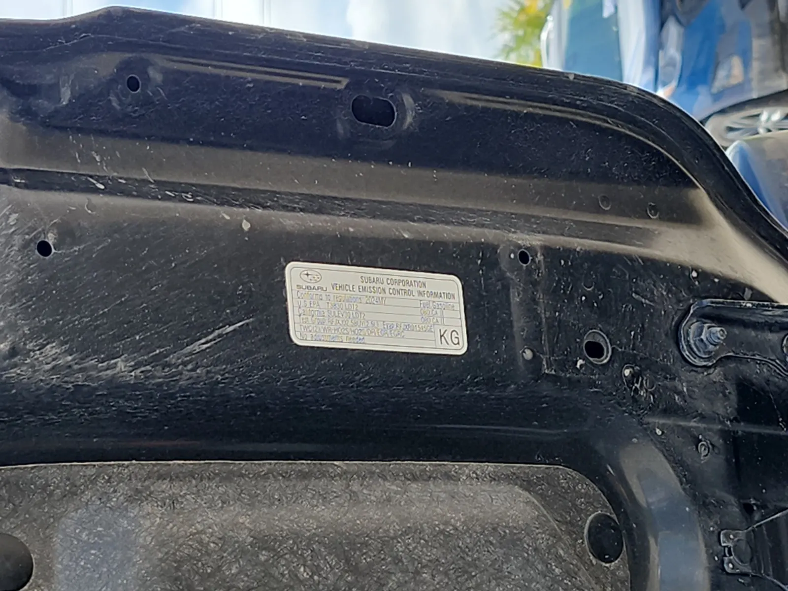 Emission Sticker Photo