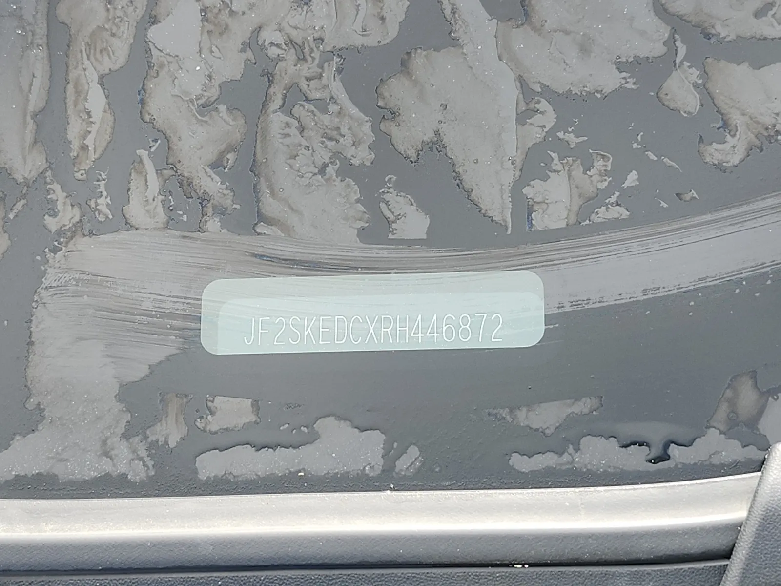Dash VIN Plate Photo