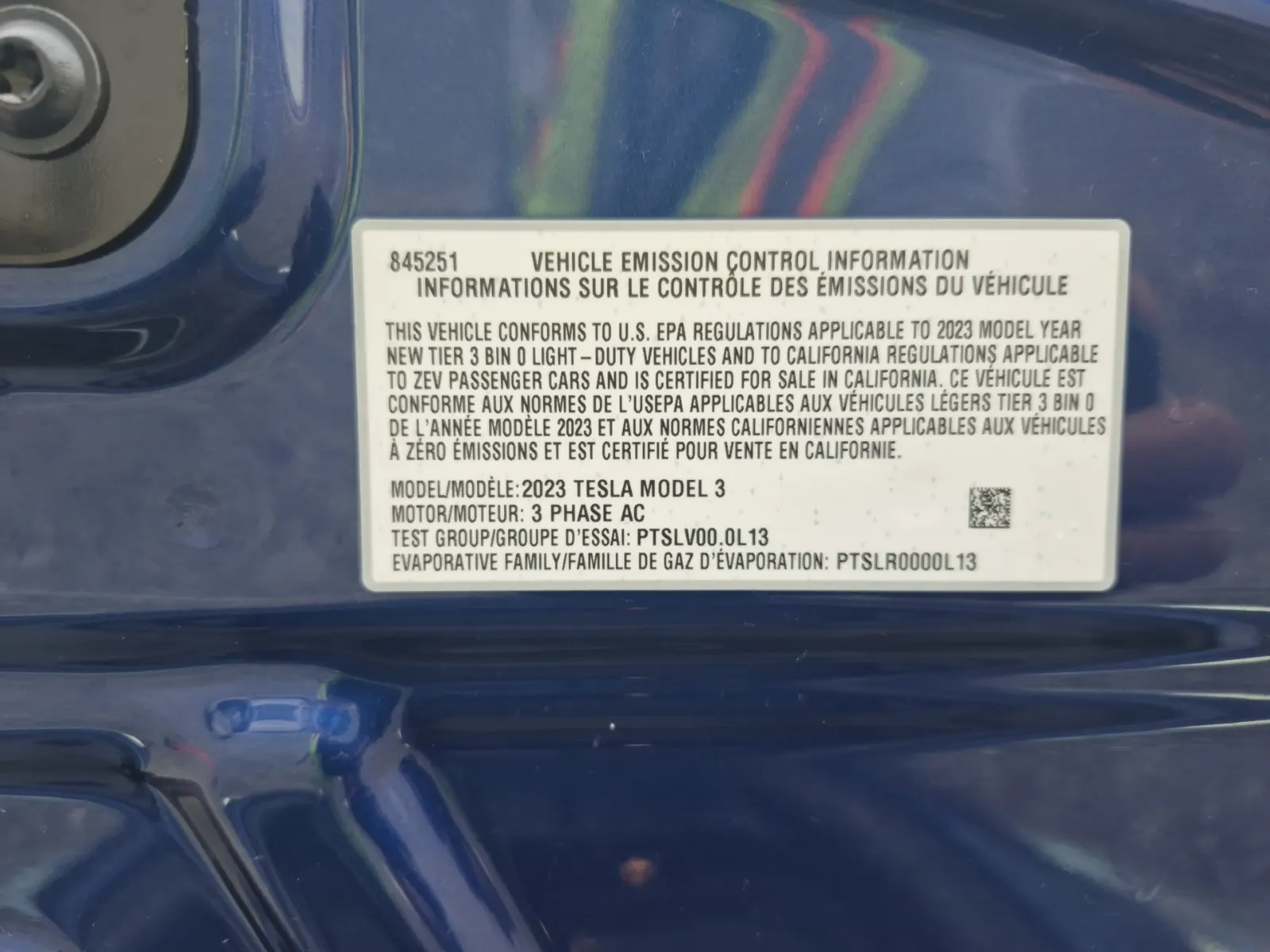 Emission Sticker Photo