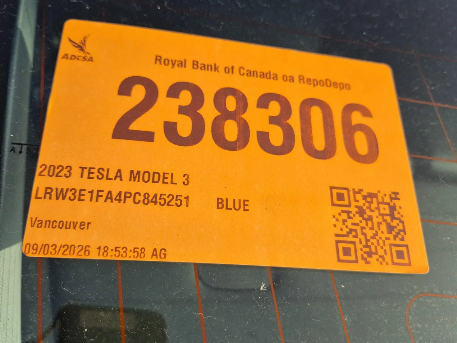 Inventory Label Photo