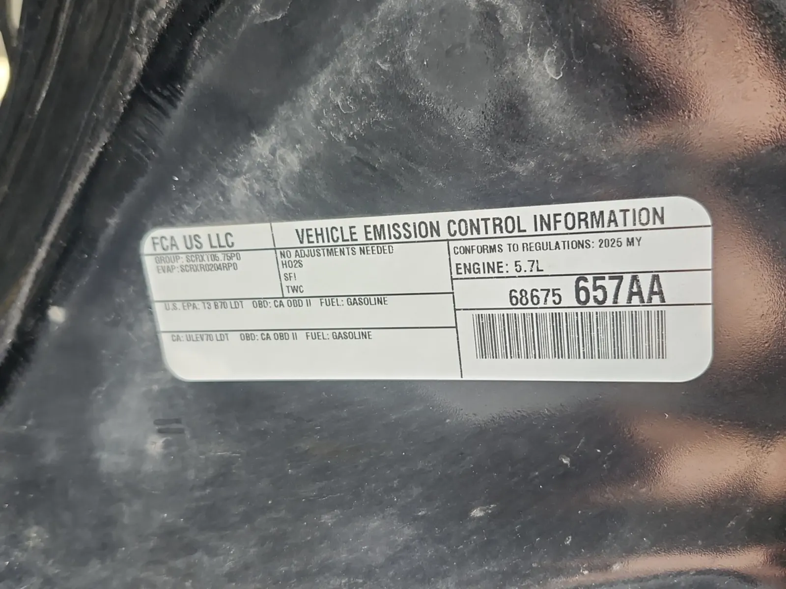 Emission Sticker Photo