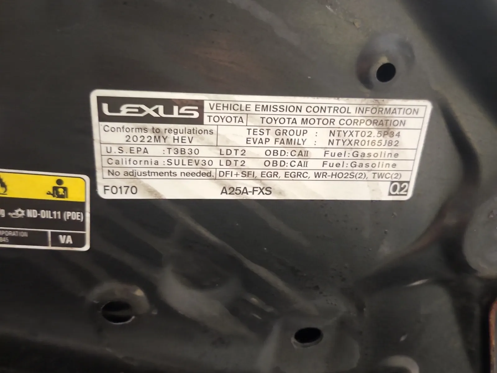 Emission Sticker Photo