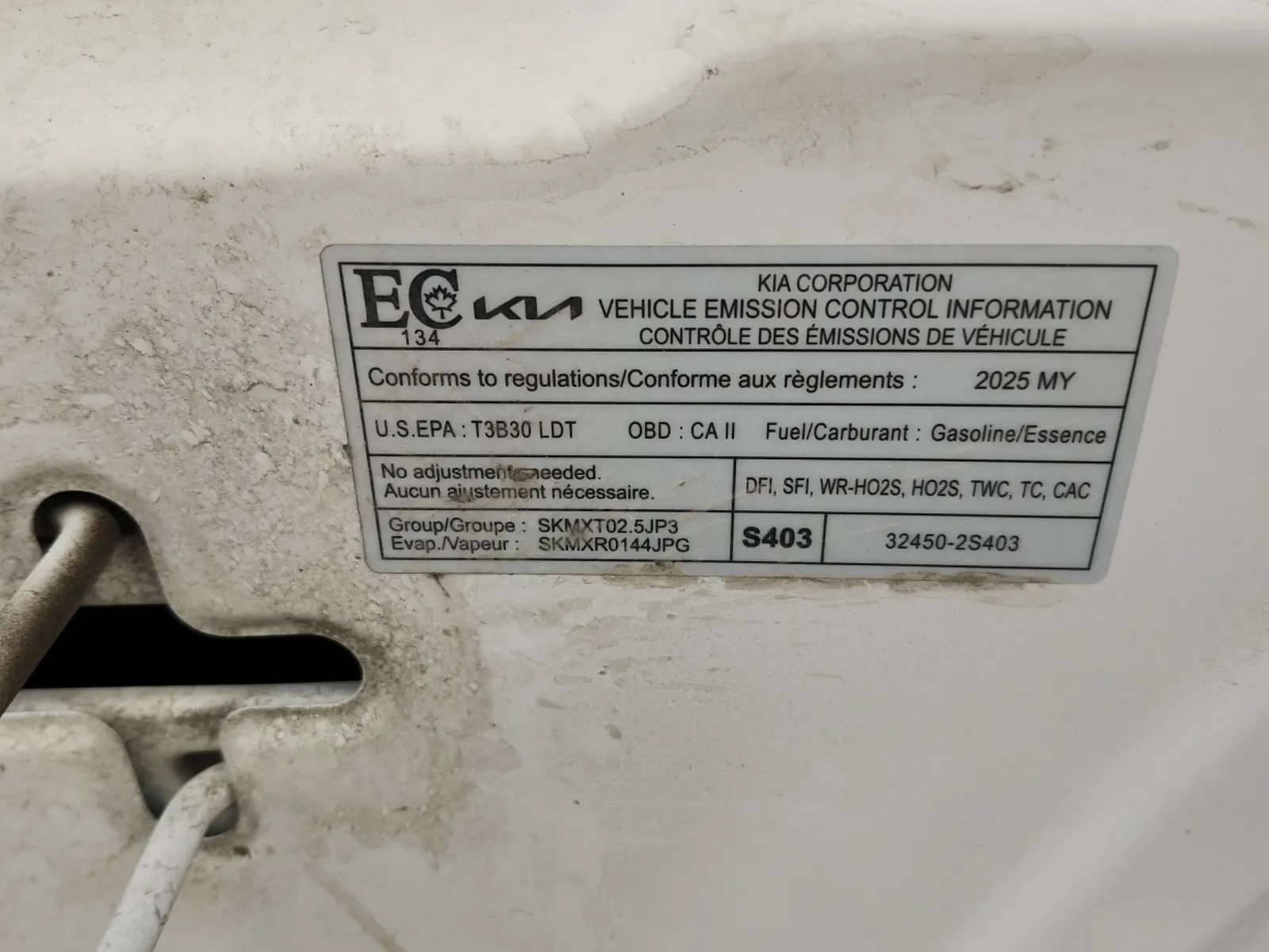 Emission Sticker Photo