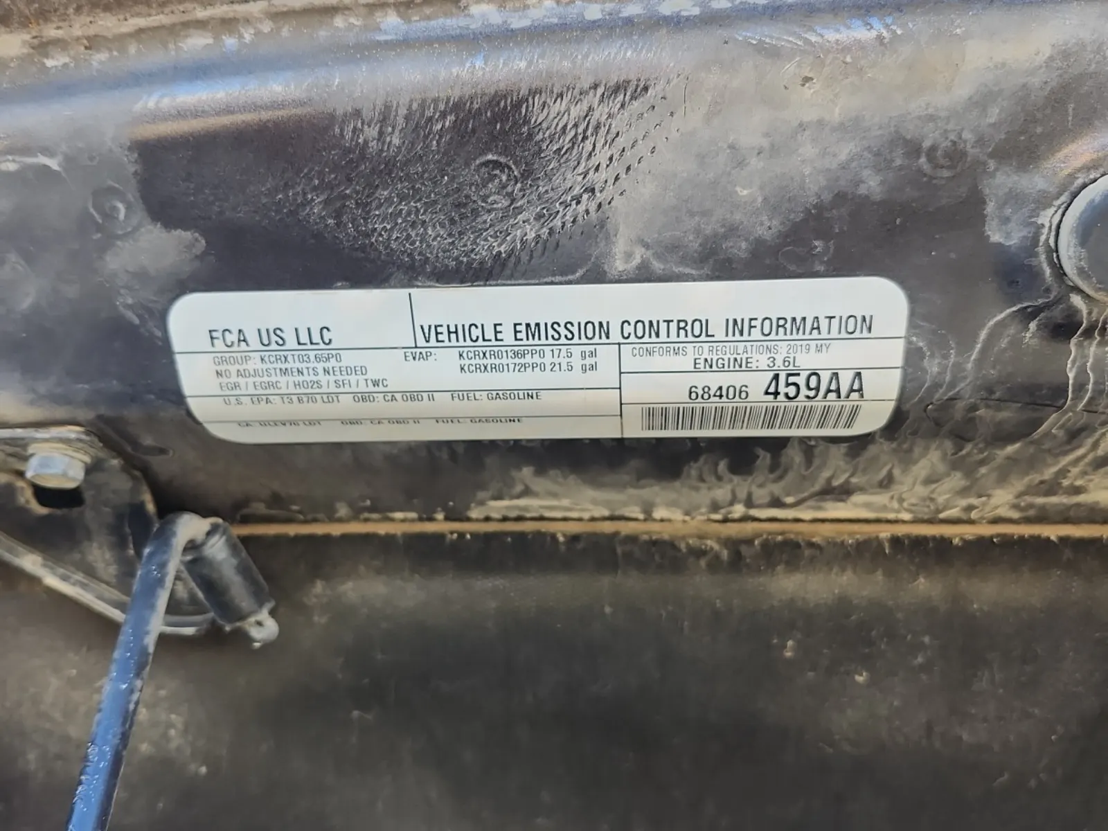 Emission Sticker Photo