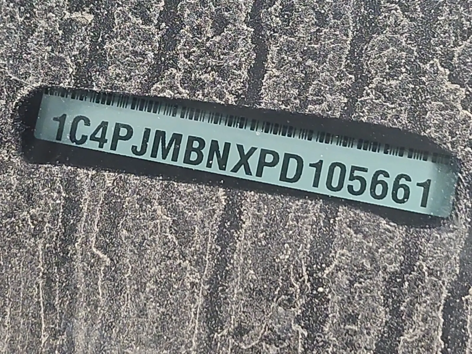 Dash VIN Plate Photo