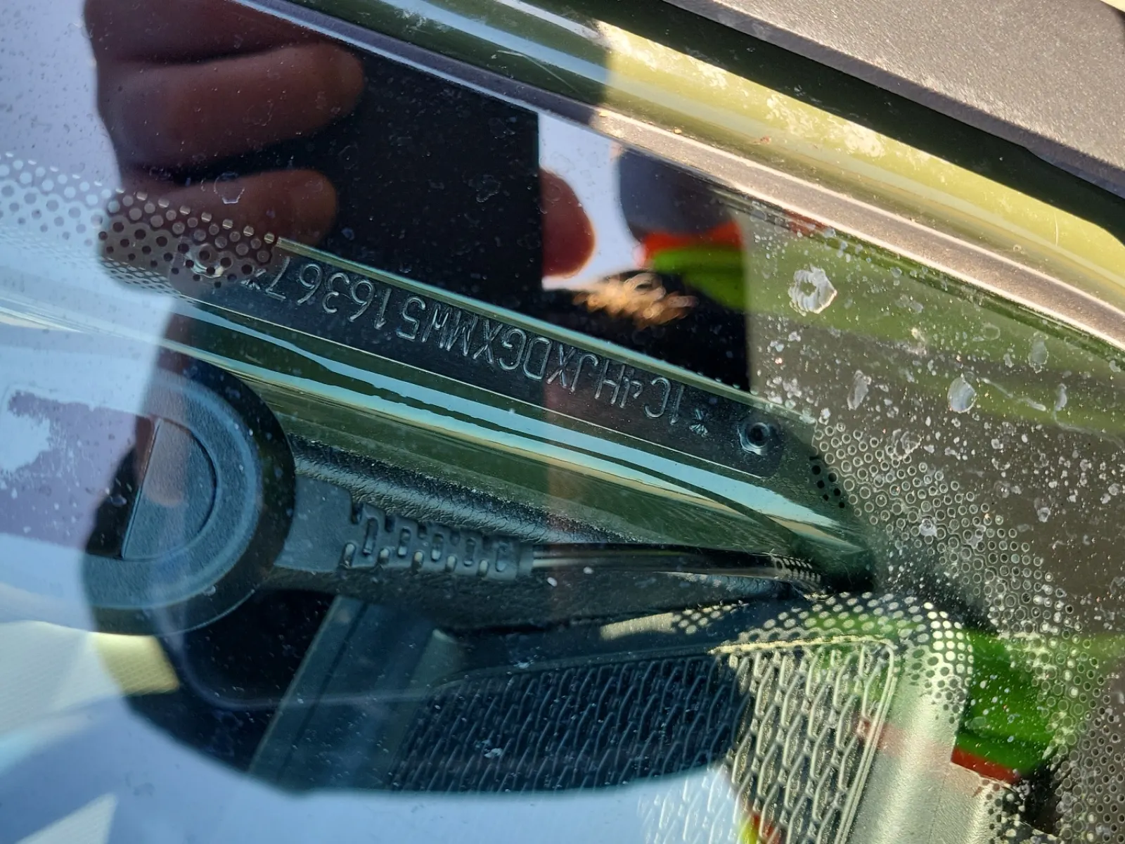Dash VIN Plate Photo