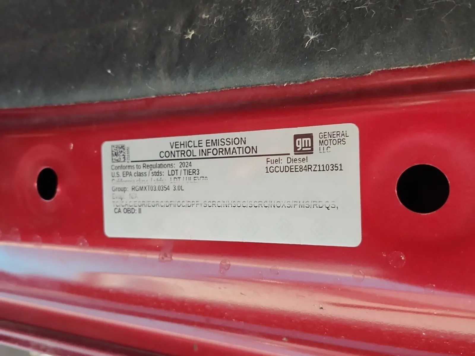 Emission Sticker Photo