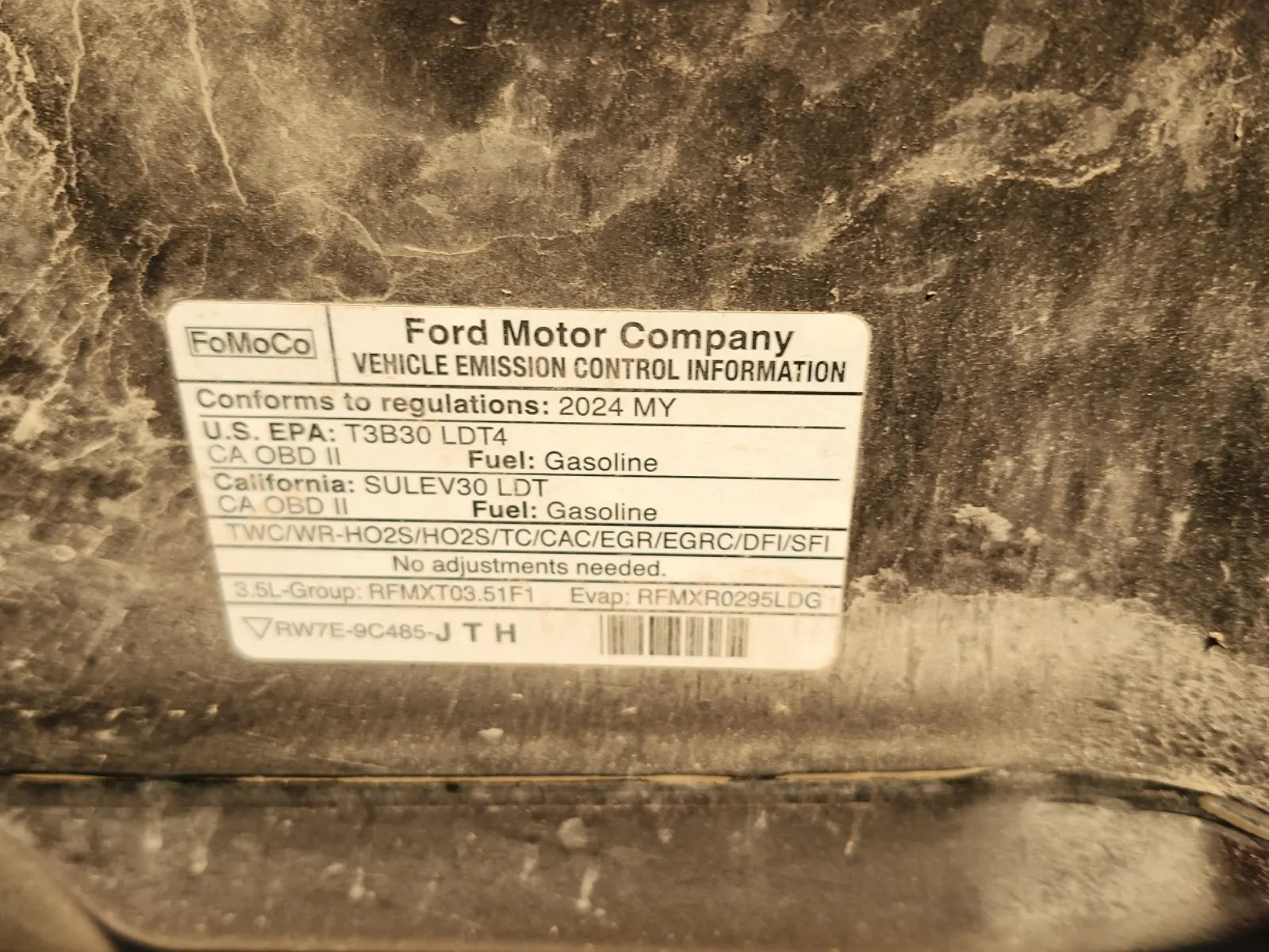 Emission Sticker Photo