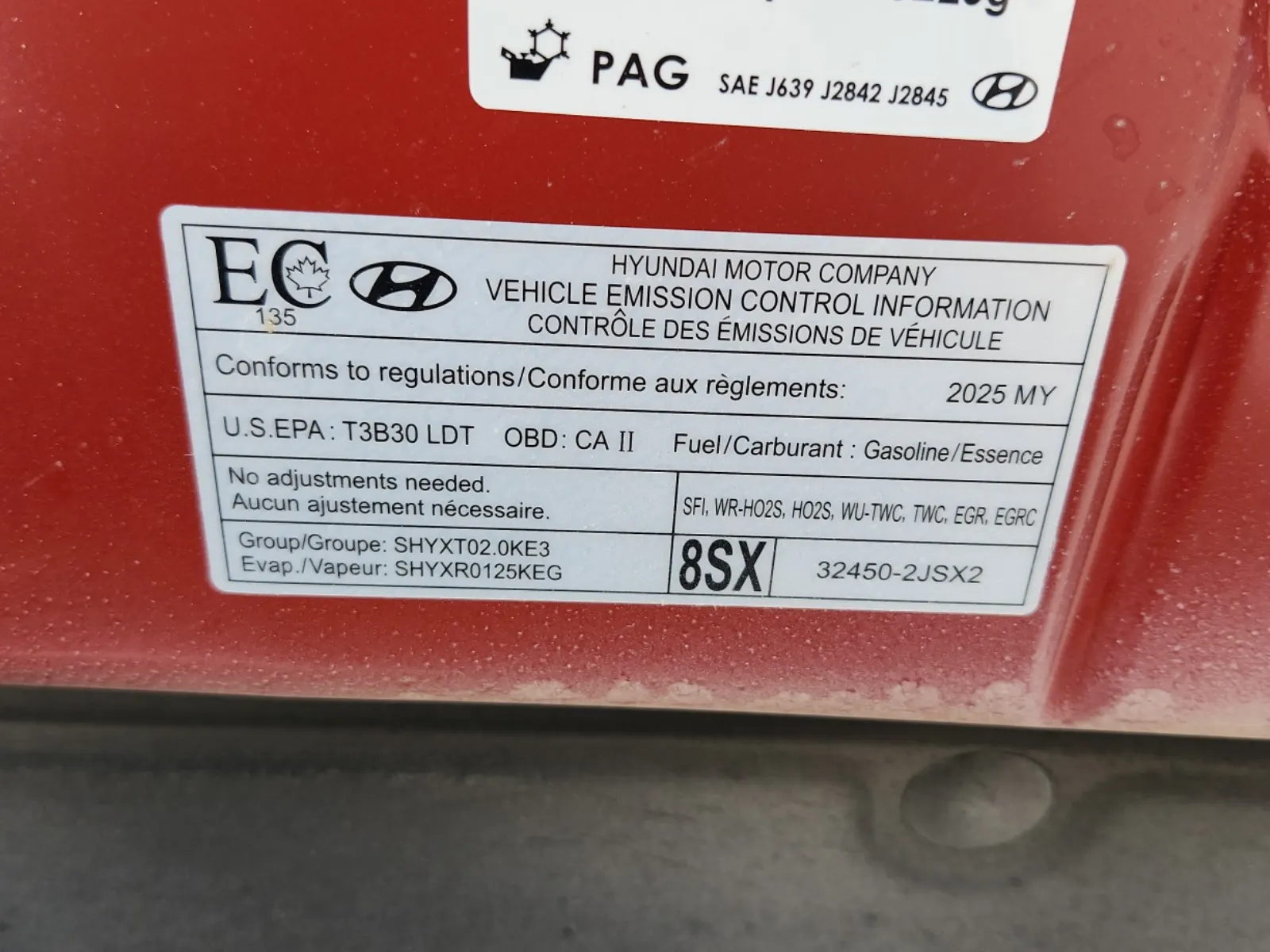 Emission Sticker Photo