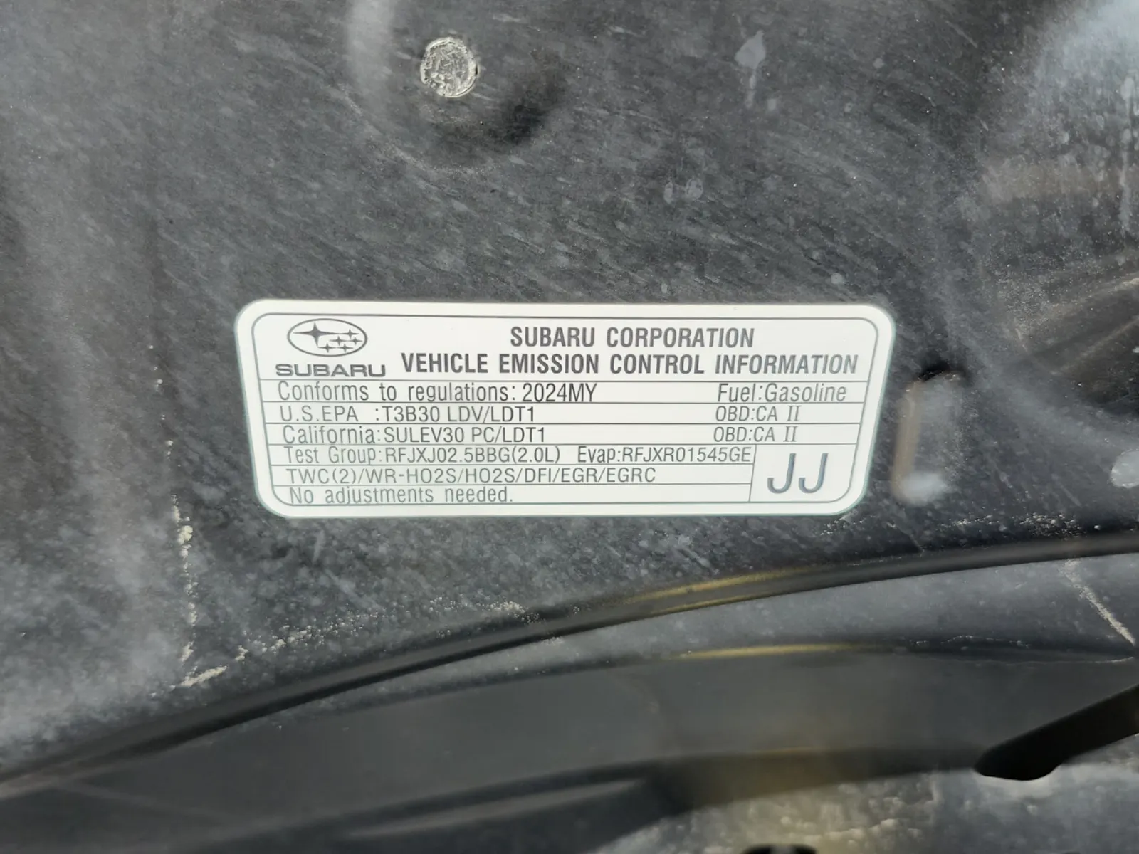 Emission Sticker Photo
