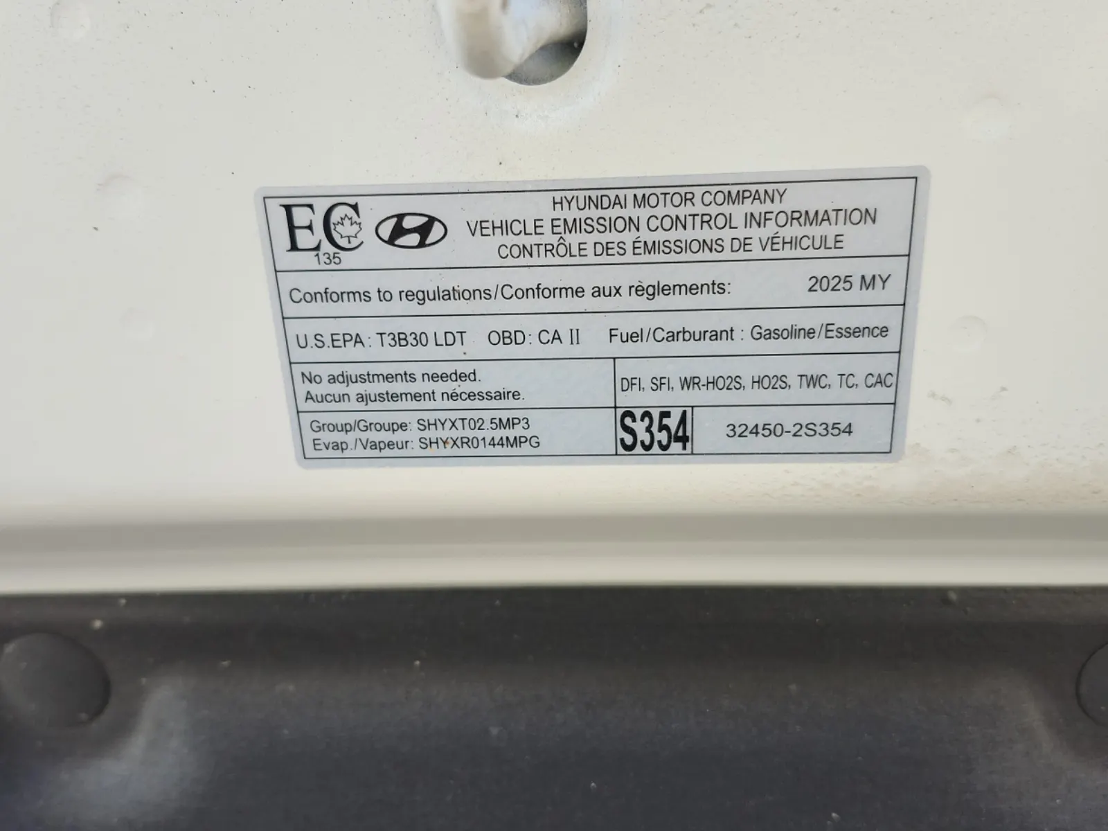 Emission Sticker Photo