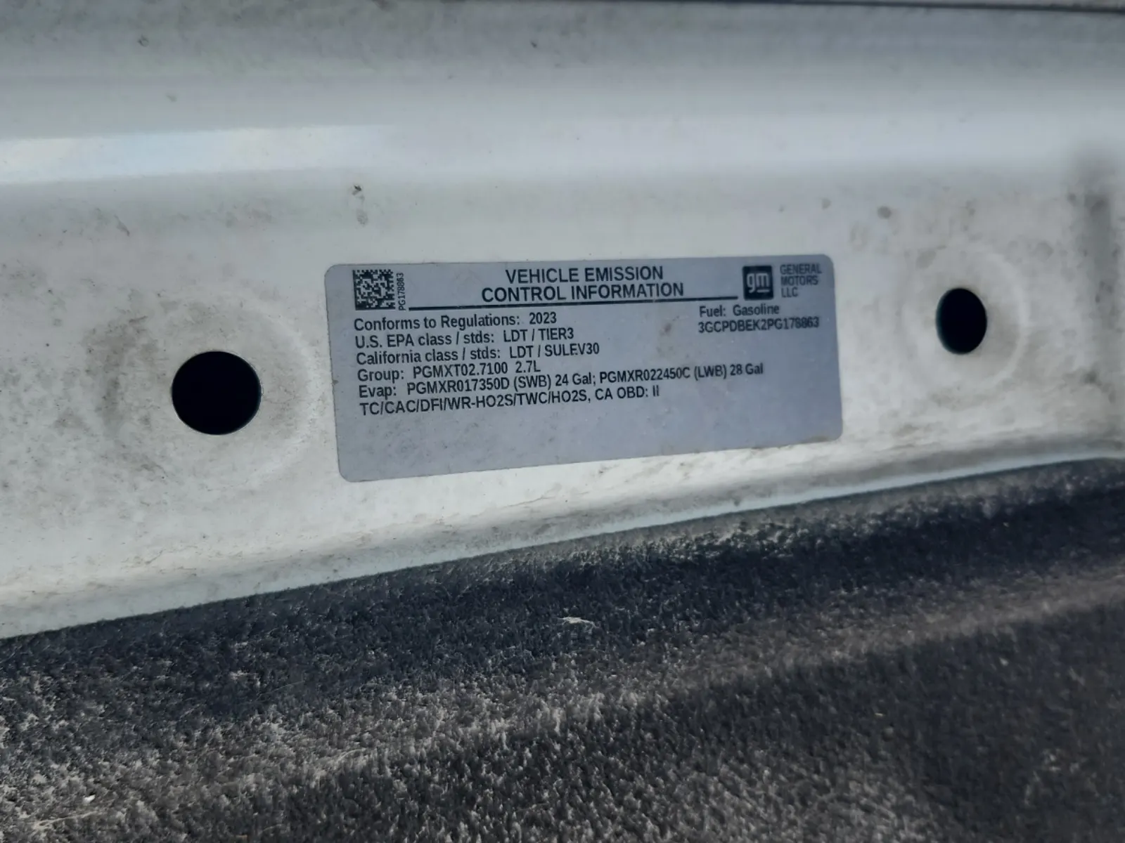 Emission Sticker Photo