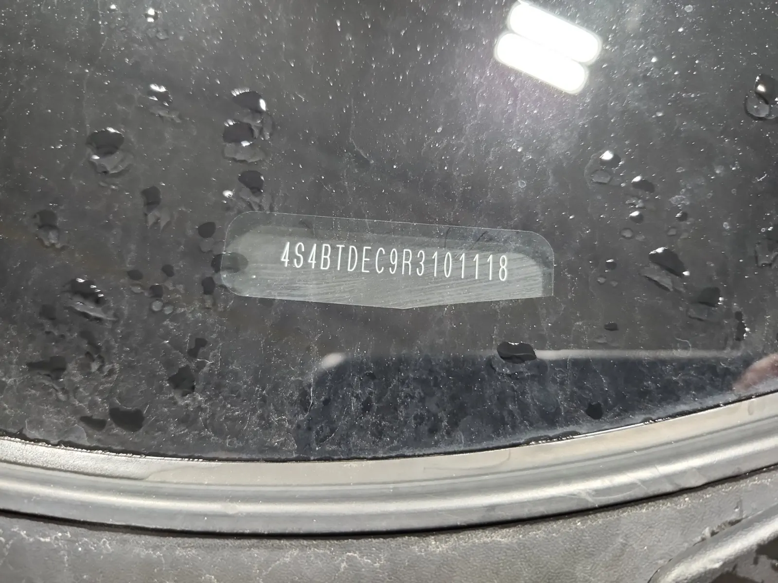 Dash VIN Plate Photo