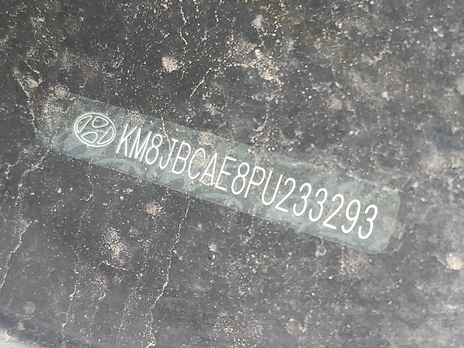 Dash VIN Plate Photo