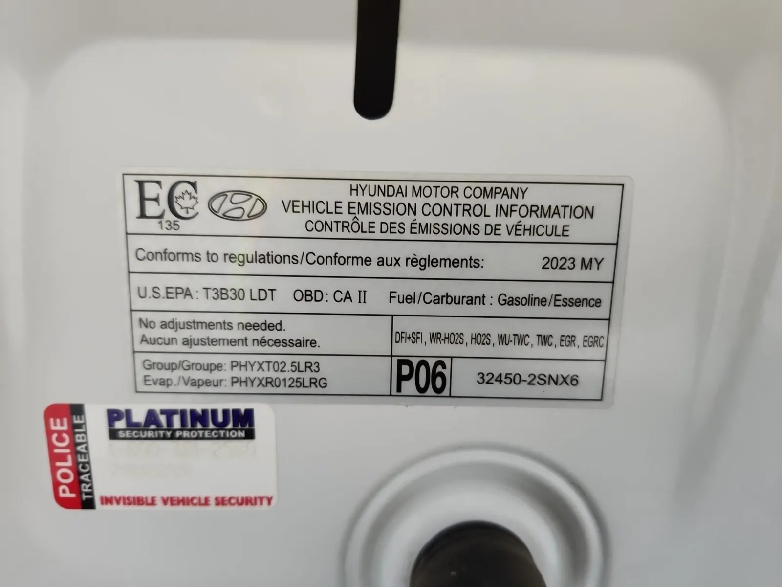 Emission Sticker Photo