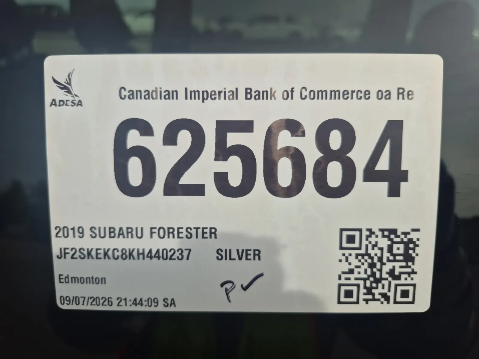 Inventory Label Photo