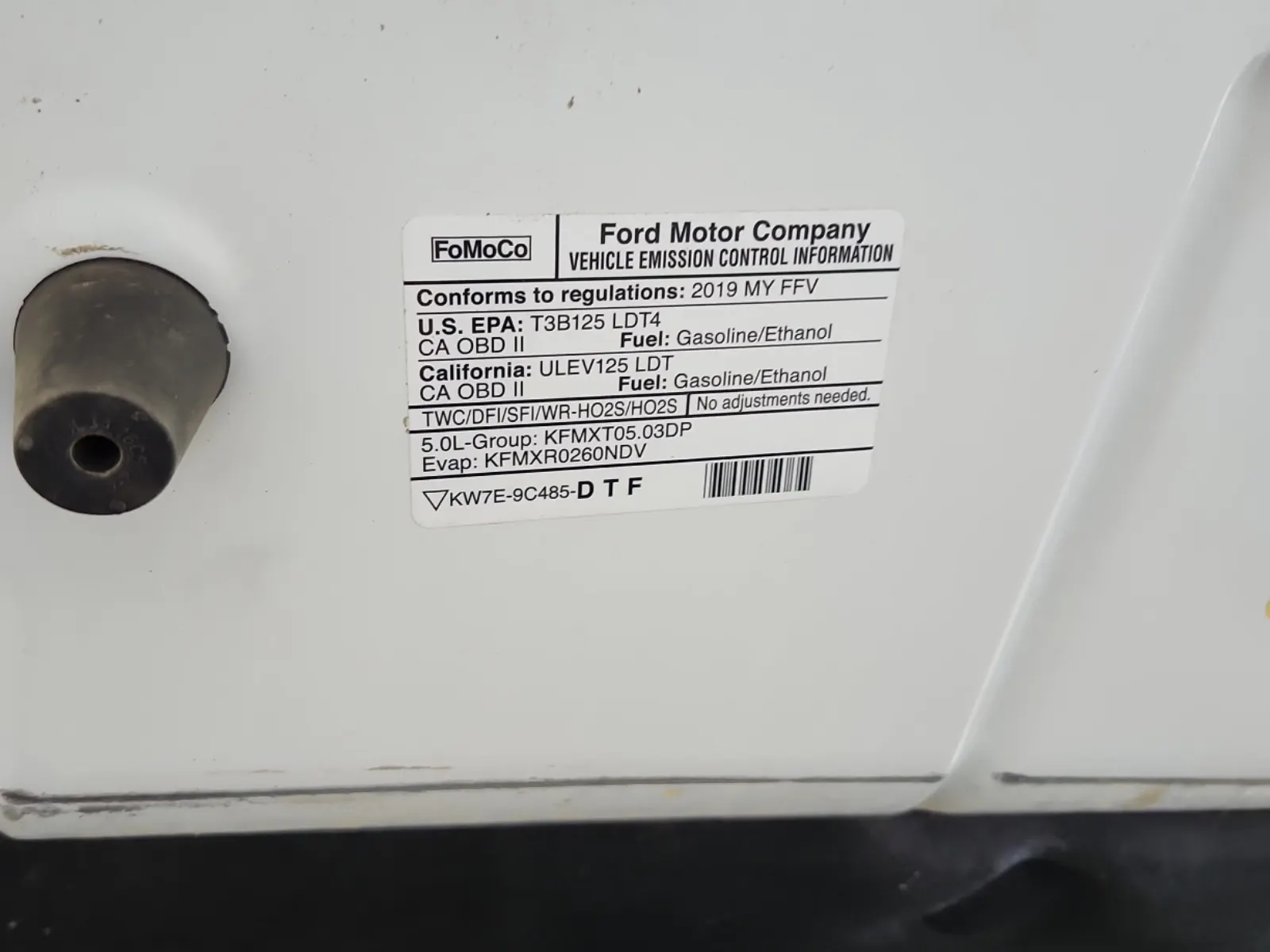 Emission Sticker Photo