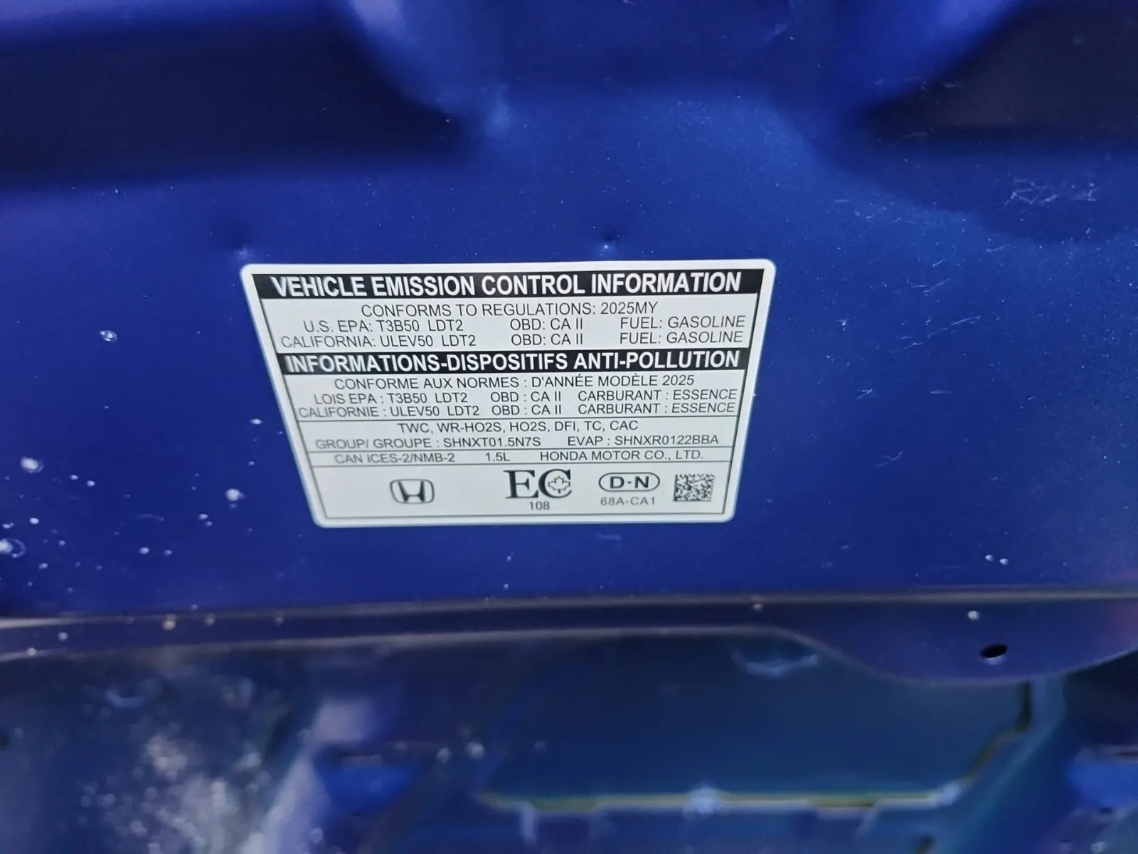 Emission Sticker Photo