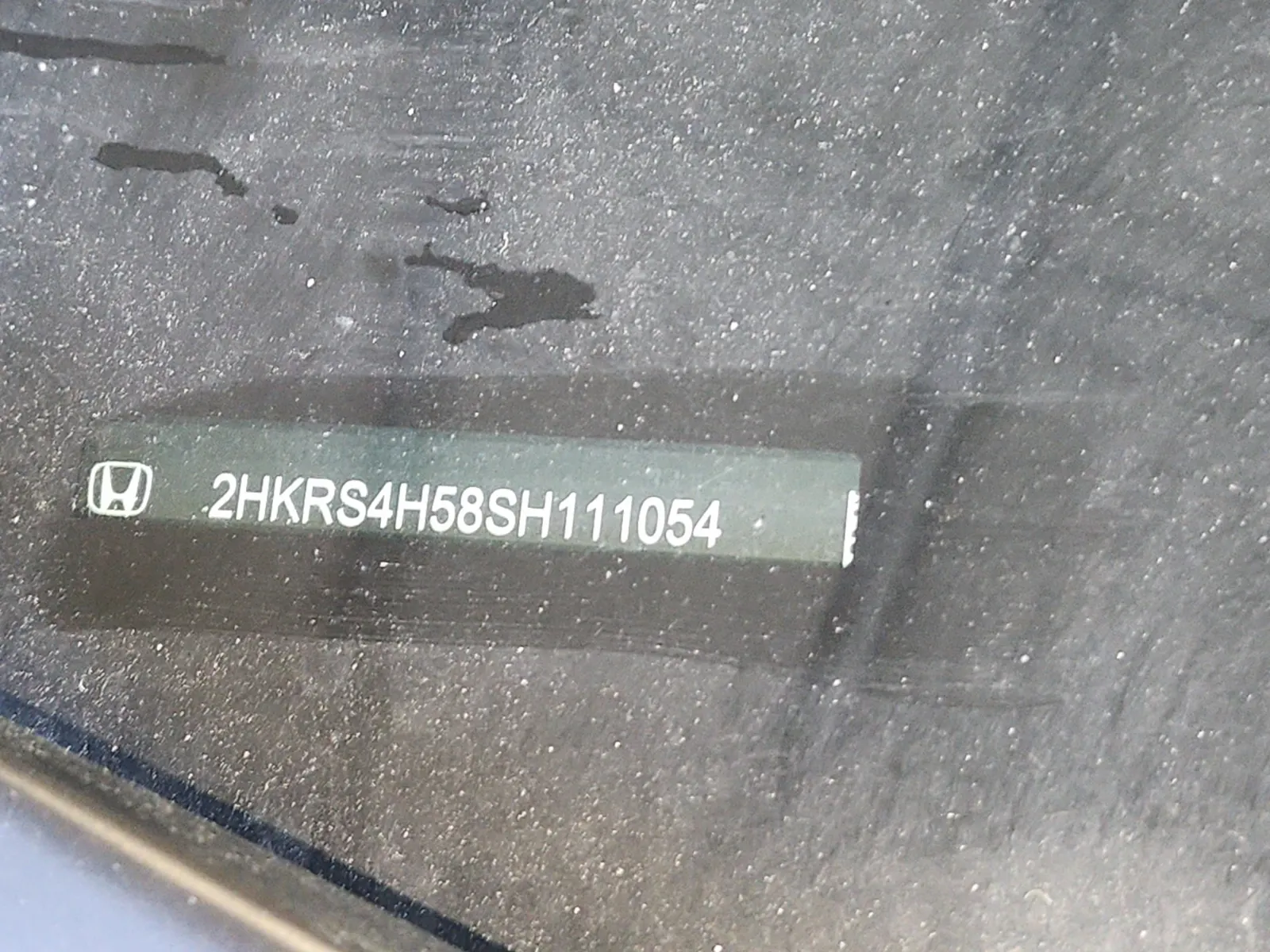 Dash VIN Plate Photo