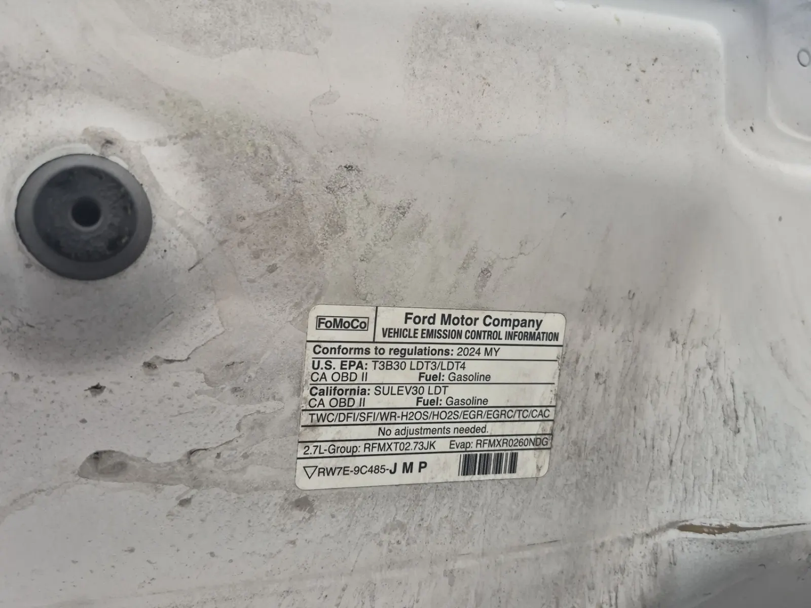 Emission Sticker Photo