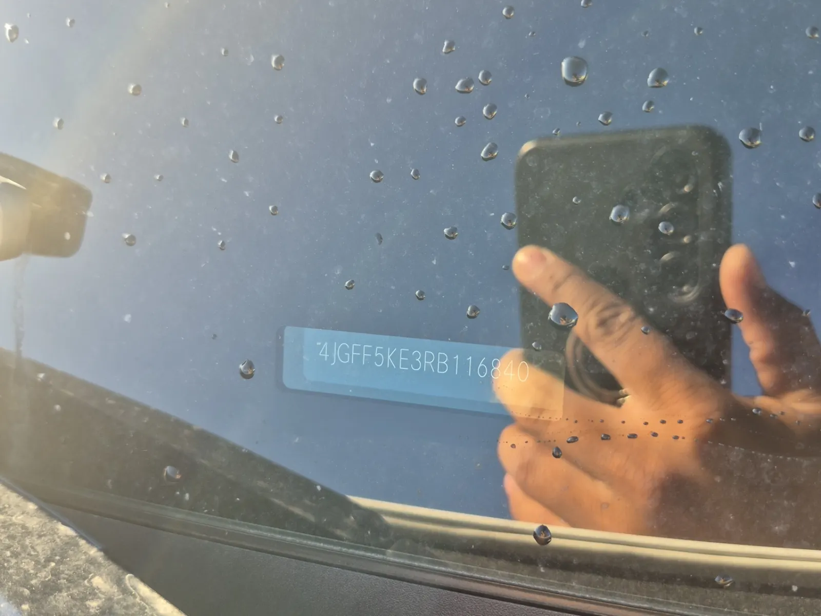 Dash VIN Plate Photo