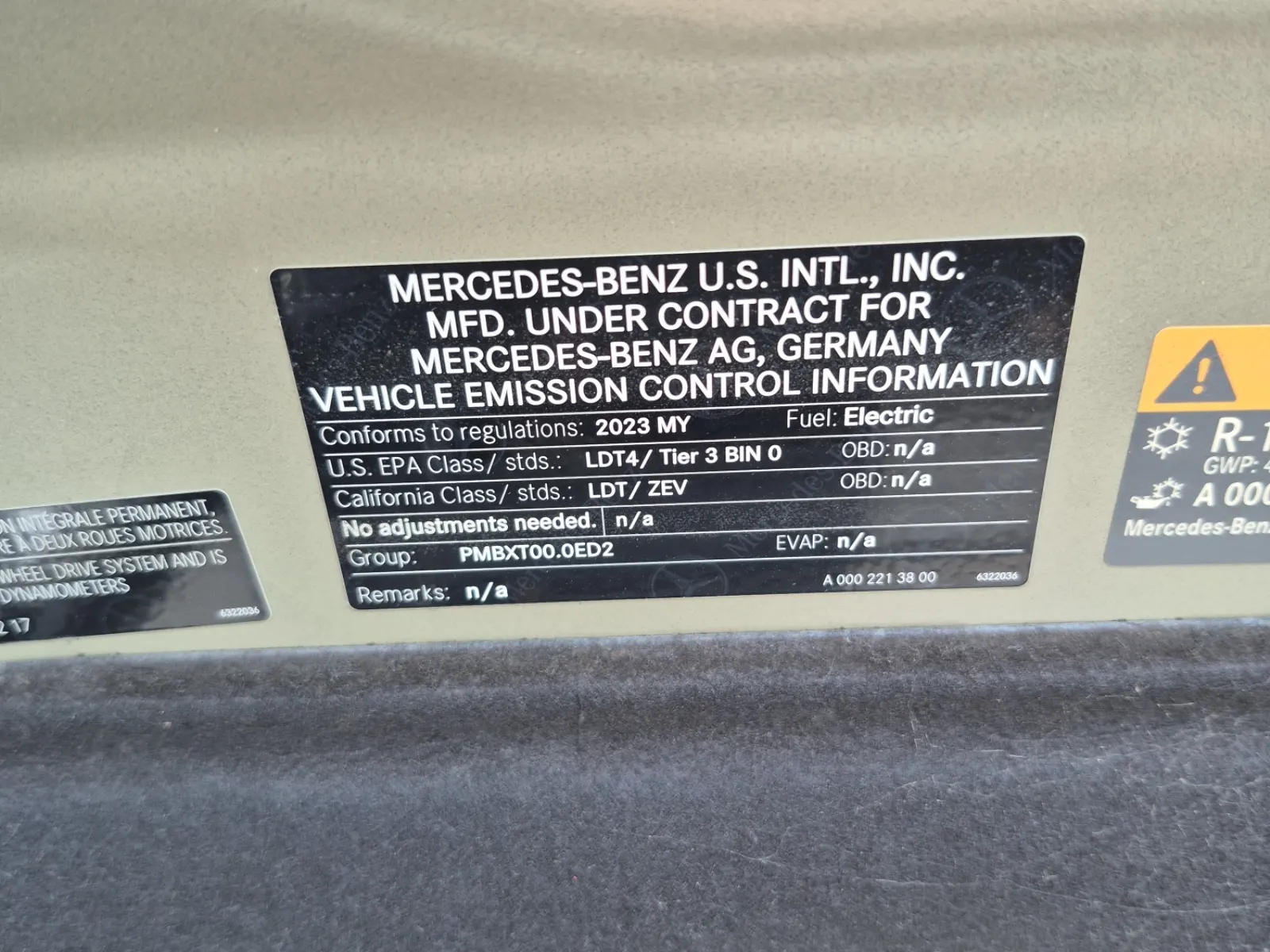 Emission Sticker Photo