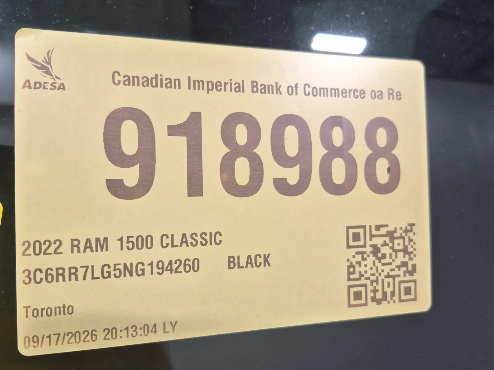 Inventory Label Photo