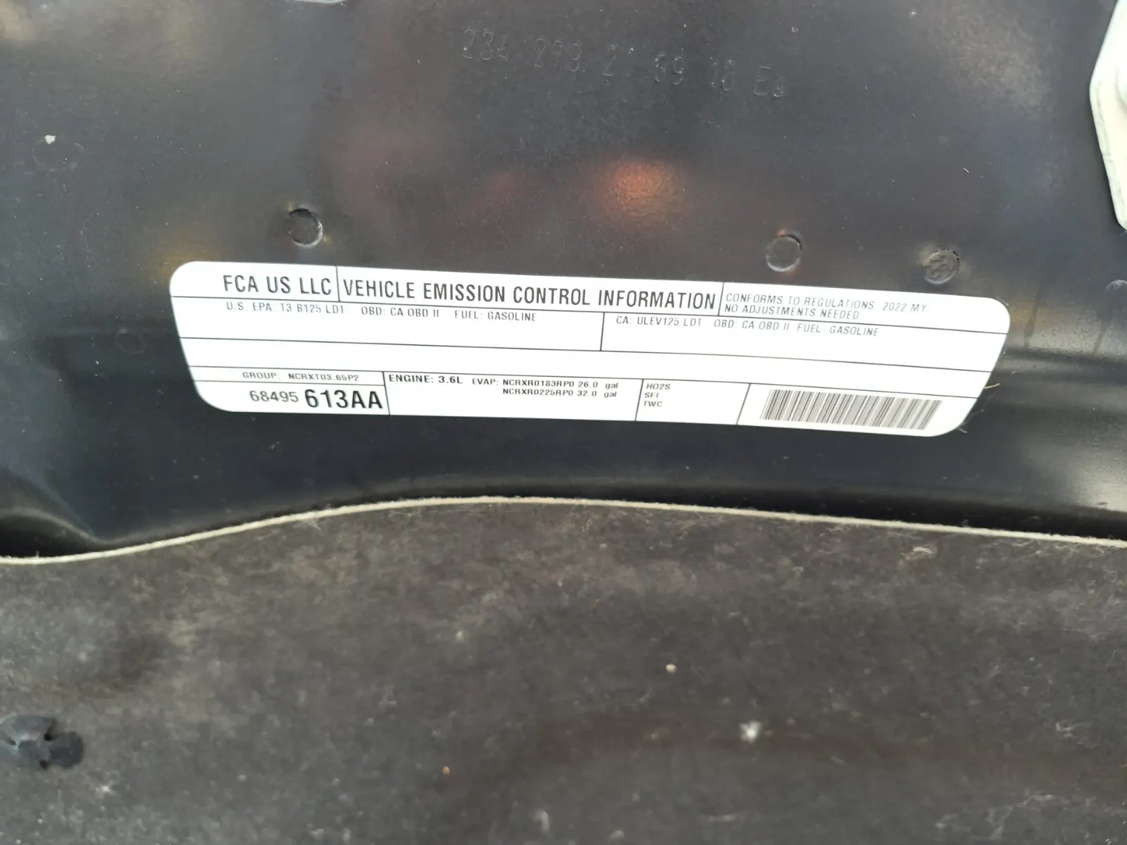 Emission Sticker Photo